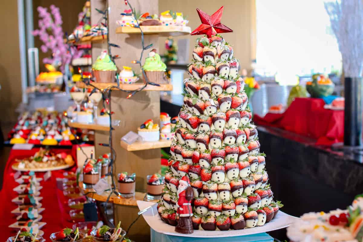 delightful festive treats at our christmas lunch buffet