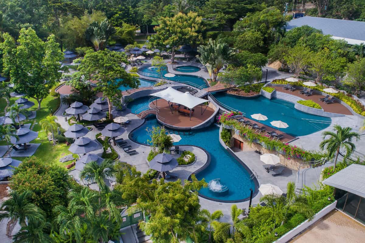 swimming pool at our pattaya sports complex