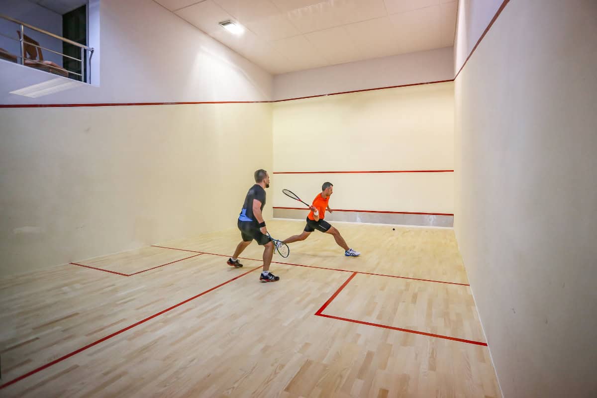 racquet sports indoor court at gym in pattaya