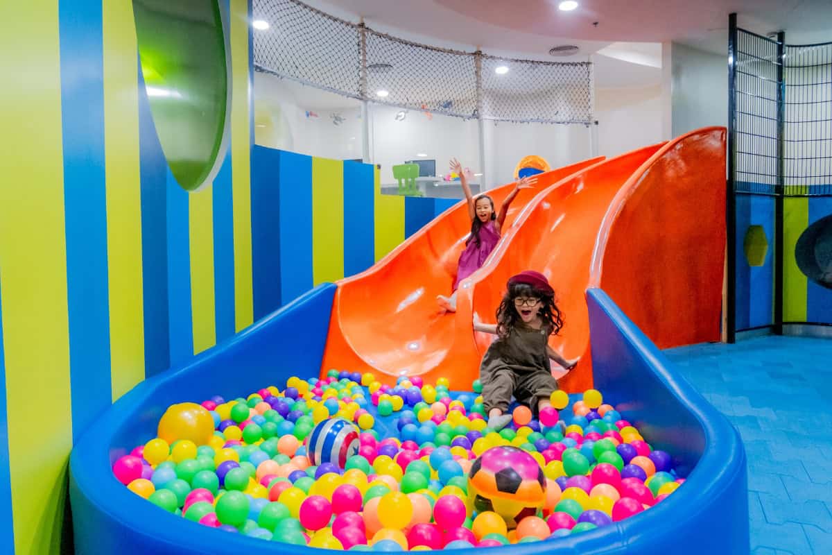 indoor play area at funtasea kids world