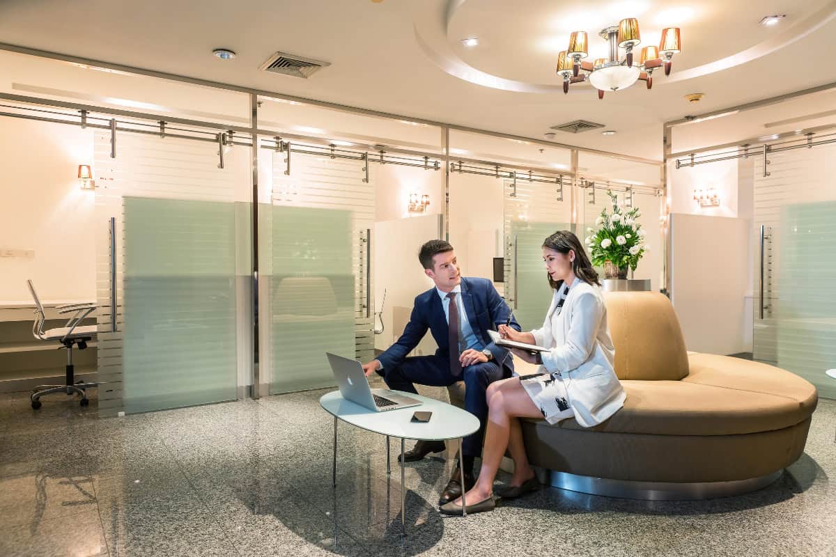business centre at 5-star hotel in pattaya