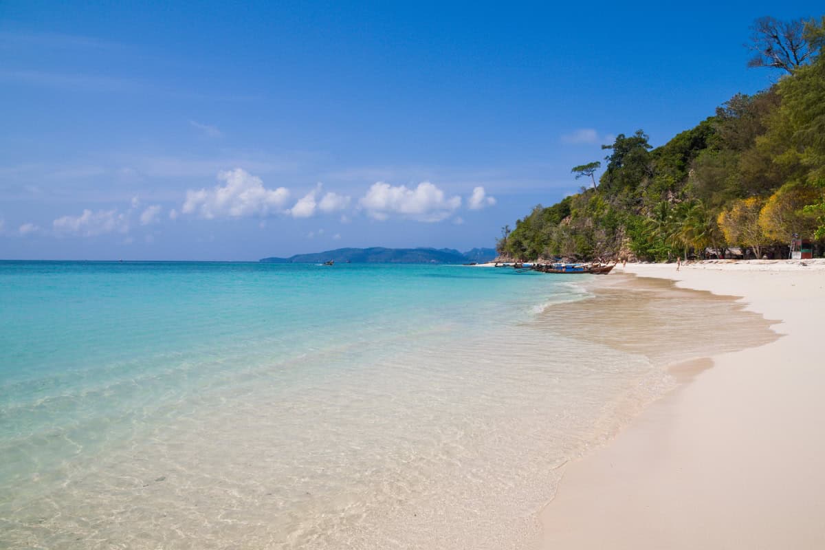 crystal clear waters along the coast of koh pai