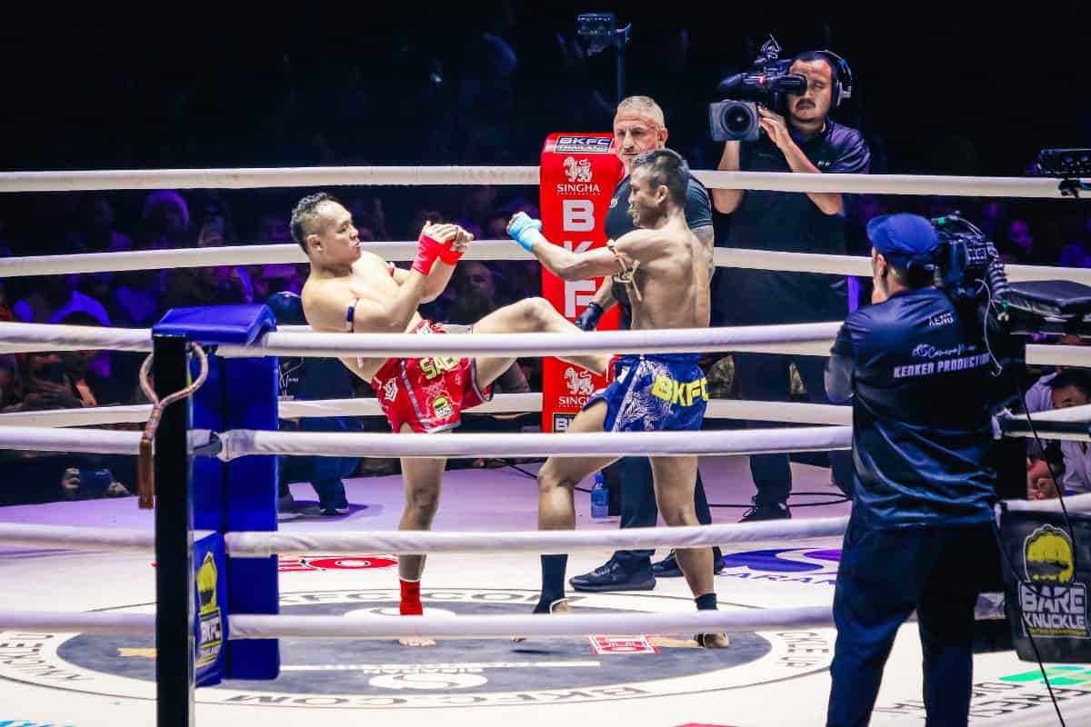 muay thai boxing pattaya boxers fighting during BKFC