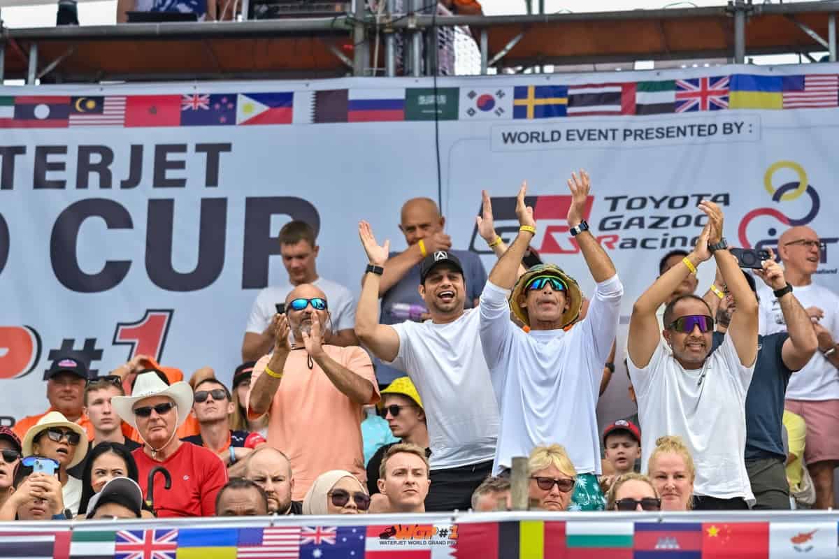 ผู้ชมร่วมเชียร์นักกีฬา เจ็ตสกีเวิลด์คัพ 2025