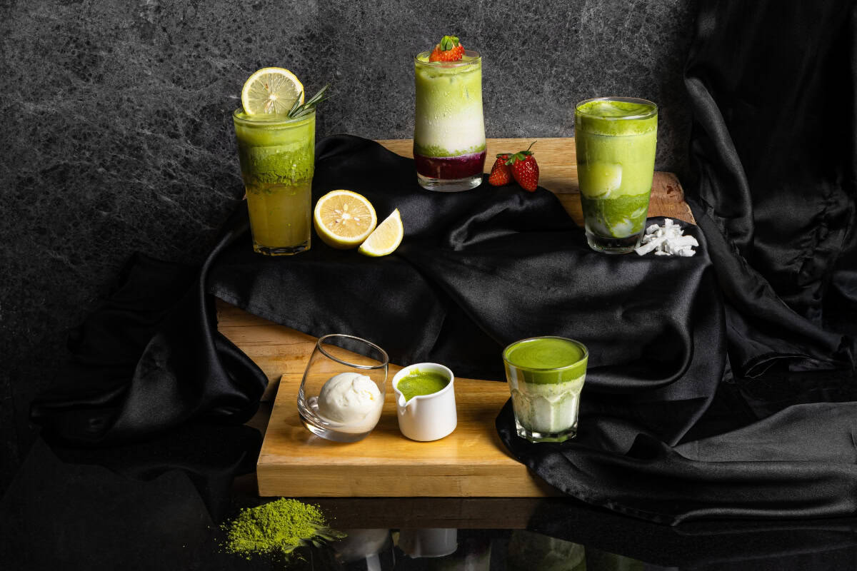 drinks from matcha cafes in pattaya