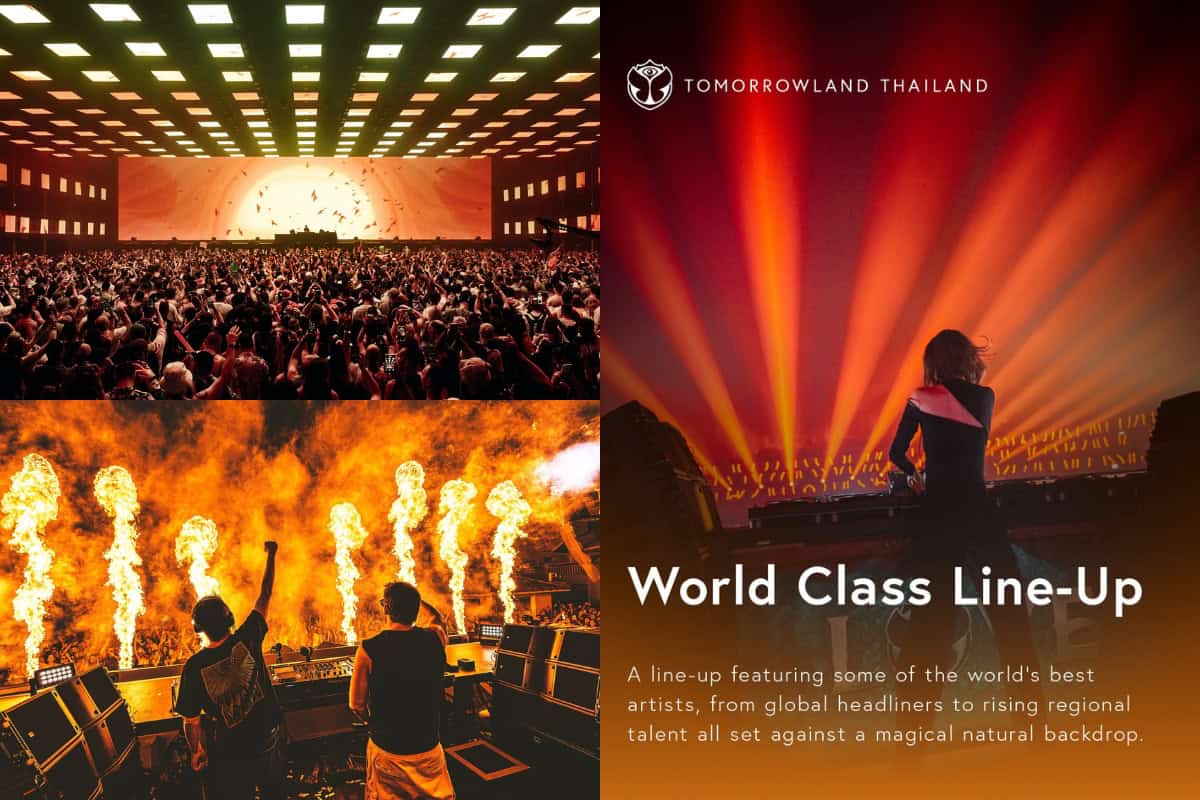 global headliners at tomorrowland thailand 2026