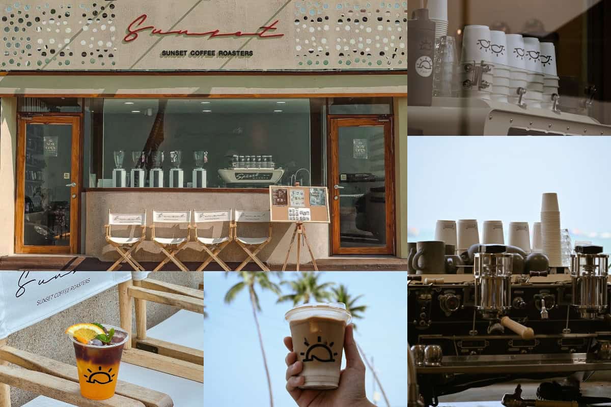 sunset coffee roasters and their specialty coffee in pattaya